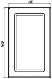 Зеркало Акватон Римини 60см 1A177602RN010